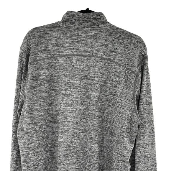 Skechers Sport Heather Gray Quarter Zip Long Sleeve Pullover Running Top Large - Picture 5 of 12